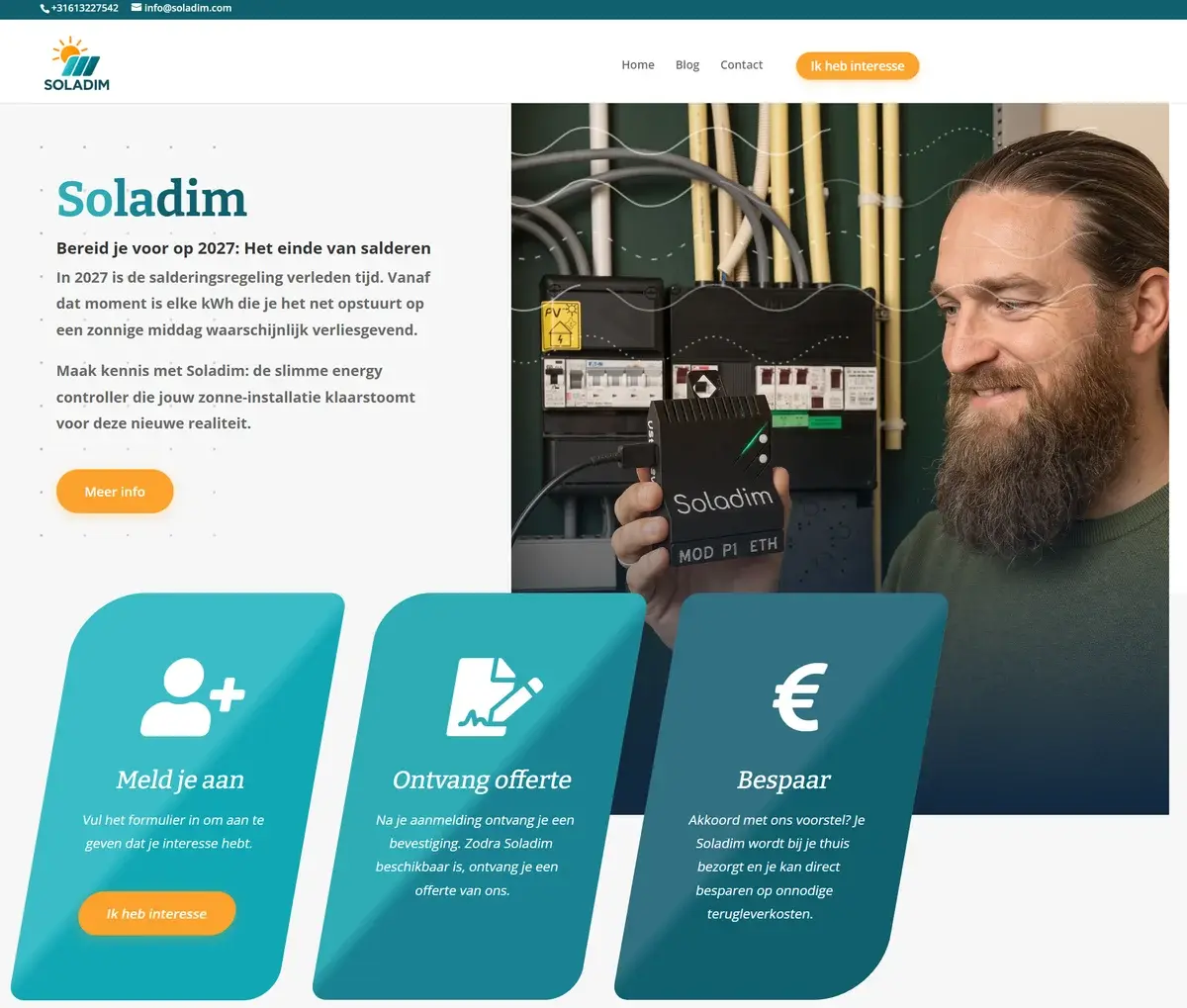 Soladim Website & Webshop